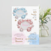 Spanish Gender Reveal Invitation (Debout devant)