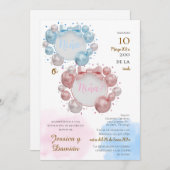 Spanish Gender Reveal Invitation (Devant / Derrière)