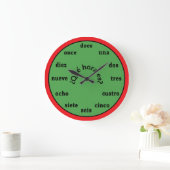 Spanish Language Wall Clock Grote Klok (Huis)