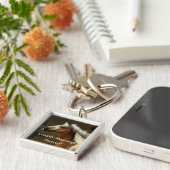 Spanish Mustang Horse Equine-lover's Sleutelhanger (Zijkant)