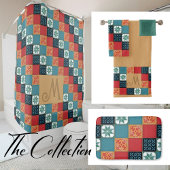 Spanish Portuguese Azulejos Tiles Monogram Initial Bad Handdoek