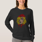 Spanish Pride Woman Dreadlocks Espana Spain Flag E T-shirt (Voorkant)