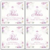Spanish Romantic Exquisite Floral Orchids Bouquets Sticker (Voorkant)