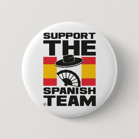 SPANISH TEAM RONDE BUTTON 5,7 CM (Voorkant)
