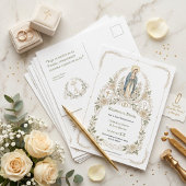 Spanish Virgin Mary Catholic Reserva la Fecha Briefkaart