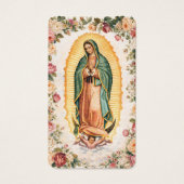 Spanish Virgin Mary Holly Religious Prayer Card (Devant)
