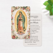 Spanish Virgin Mary Holly Religious Prayer Card (Bureau)