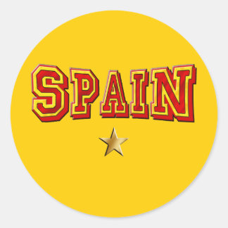 Spanje 1 ster logo ronde sticker