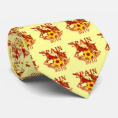 Spanje 2010 Grunge futbol logo La Furia stropdas (Opgerold)