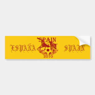 Spanje 2010 Toro Bull Espana futbol bumper Sticker