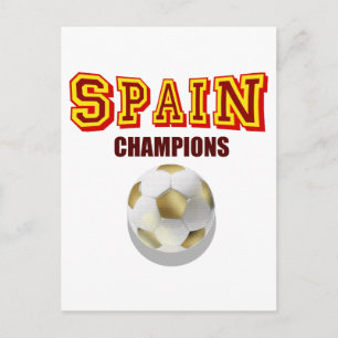 Spanje 2010 World Champions Briefkaart