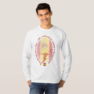 Spanje 2026 Voetbalkampioenen Vingerafdruk Kunst T-shirt