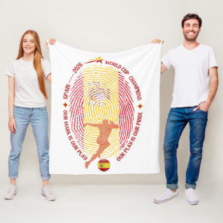 Spanje 2026 WK Kampioenen fleece deken