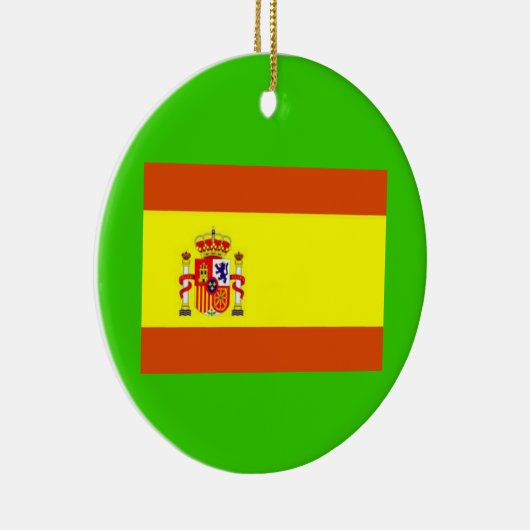 Spanje* Aangepaste kerstversiering Keramisch Ornament (Rechts)