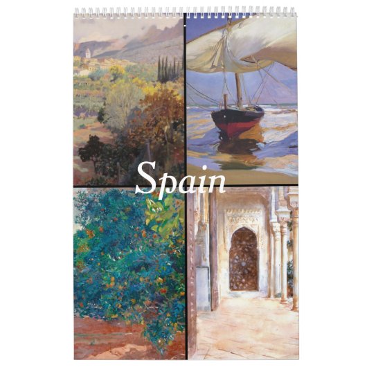 Spanje Art Calendar Kalender (Hoes)