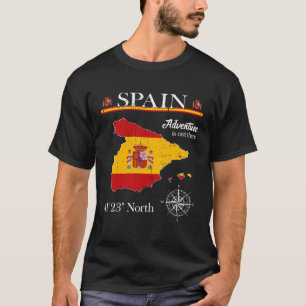 Spanje avontuur is er España Spaanse vlag T-shirt