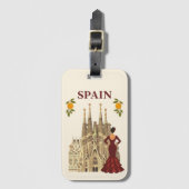 Spanje Bagagelabel (Voorkant (verticaal))