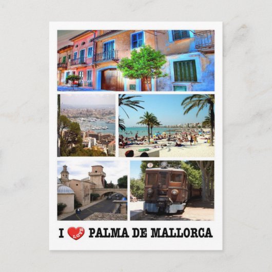 Spanje - Balearen - Majorca - I Love - Briefkaart (Voorkant)