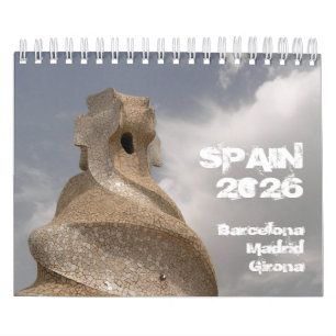 Spanje Barcelona Madrid Girona 2026 kalender