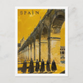 Spanje  bekende reisplaats briefkaart (Voorkant)