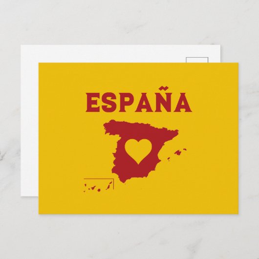 Spanje Briefkaart (Voorkant / Achterkant)