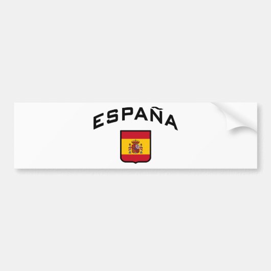 Spanje Bumpersticker (Voorkant)