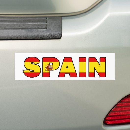 Spanje bumpersticker (Op auto)