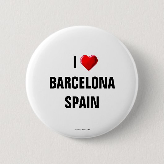Spanje: Button "IK HOOP VAN BARCELONA, SPANJE"/Lap (Voorkant)