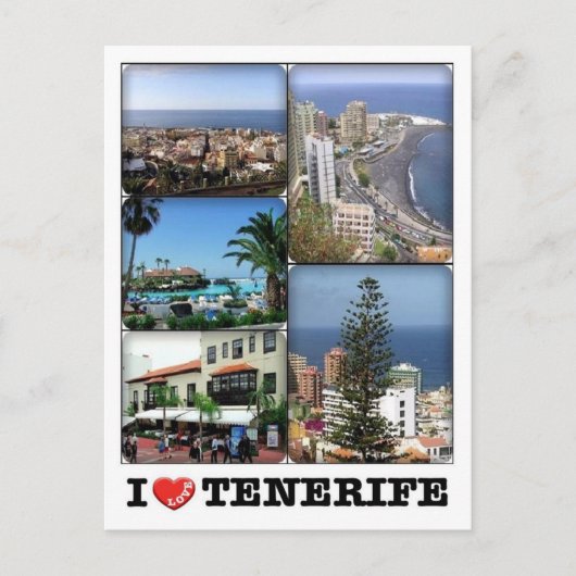 Spanje - Canarische Eilanden - Tenerife - I Love - Briefkaart (Voorkant)