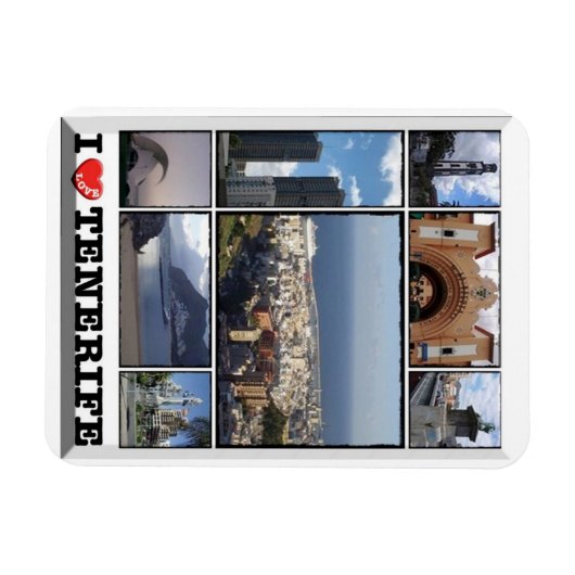 Spanje - Canarische eilanden - Tenerife - I Love - Magneet (Horizontaal)