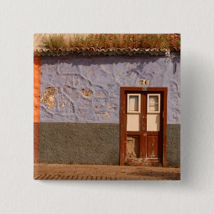 Spanje, Canarische Eilanden, Tenerife, villa Vierkante Button 5,1 Cm