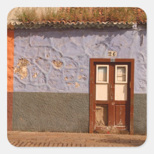 Spanje, Canarische Eilanden, Tenerife, villa Vierkante Sticker