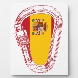 Spanje Carabiner Flag Fotoplaat