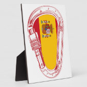 Spanje Carabiner Flag Fotoplaat (Zijkant)