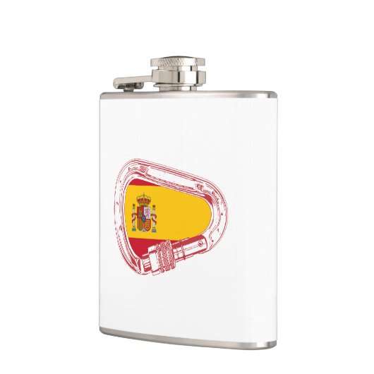 Spanje Carabiner Flag Heupfles (Links)