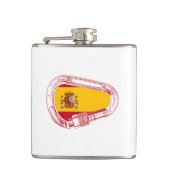 Spanje Carabiner Flag Heupfles (Voorkant)