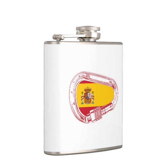 Spanje Carabiner Flag Heupfles (Rechts)