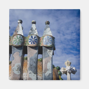 Spanje, Catalonië, Barcelona. Casa Batllo (1906) 2 Magneet