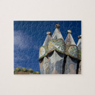 Spanje, Catalonië, Barcelona. Casa Batllo (1906). Legpuzzel