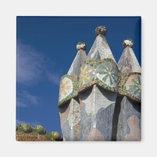 Spanje, Catalonië, Barcelona. Casa Batllo (1906). Magneet