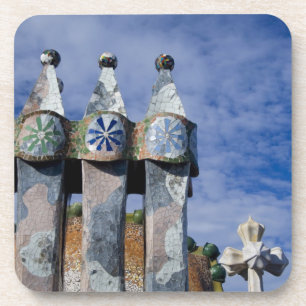 Spanje, Catalonië, Barcelona. Casa Batllo (1906). Onderzetter