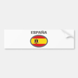 Spanje Cool Flag Design! Bumpersticker