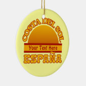 SPANJE Costa Del Sol aangepaste versiering Keramisch Ornament (Rechts)