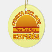 SPANJE Costa Del Sol aangepaste versiering Keramisch Ornament (Links)