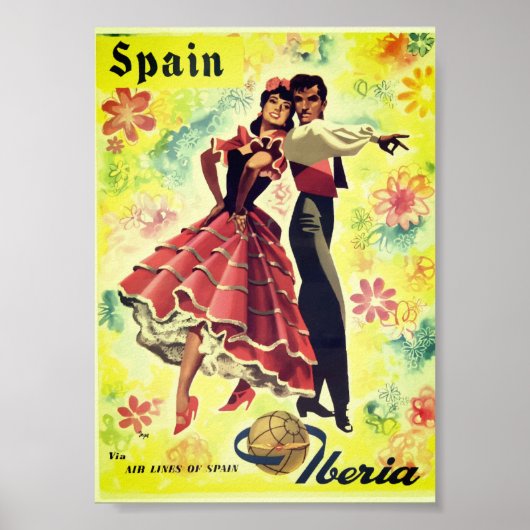 Spanje Dancers Vintage Poster (Voorkant)