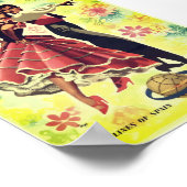 Spanje Dancers Vintage Poster (Hoek)