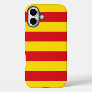 Spanje: de vlag van La Senyera Catalonia iPhone 16 Plus Hoesje