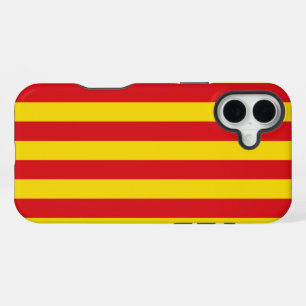 Spanje: de vlag van La Senyera Catalonia iPhone 16 Plus Hoesje