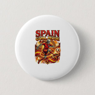 Spanje Doel Modus Skelet Aanvaller Naties Streetwe Ronde Button 5,7 Cm