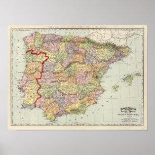 Spanje en Portugal 14 Poster
